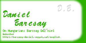 daniel barcsay business card